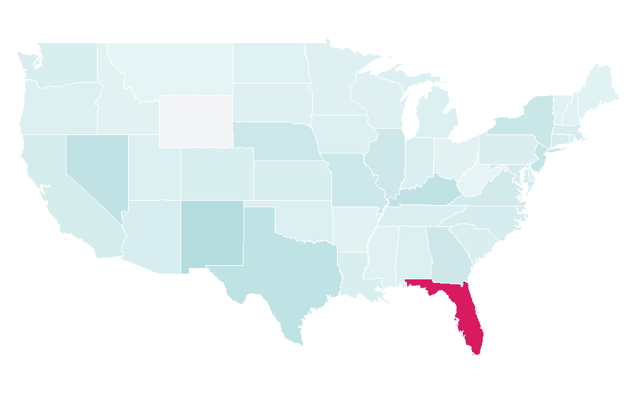 Affinité par région — Cuba, États-Unis