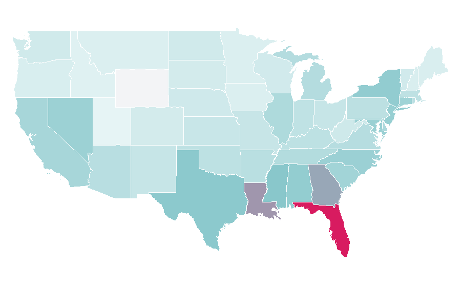 Affinity by region — Cuban Link, United States