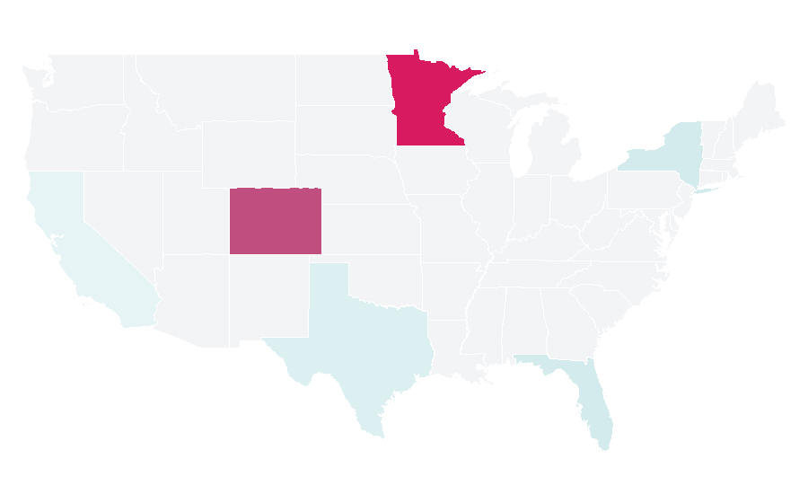 Affinity by region — Cuisine of the Southwestern United States, United States