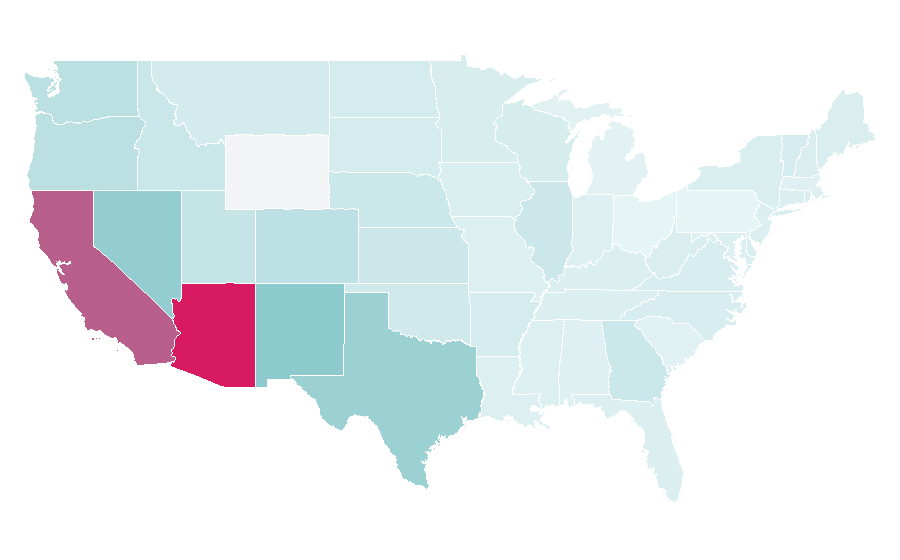 Affinity by region — Culiacán, United States