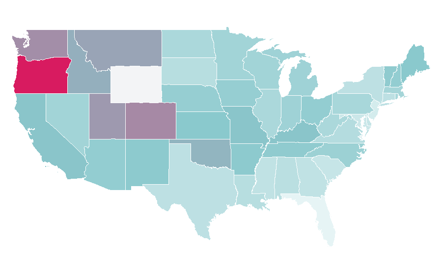 Affinity by region — Cult film, United States