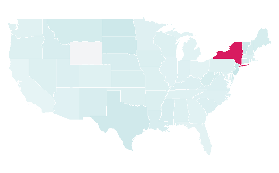 Affinity by region — Culture of New York City, United States