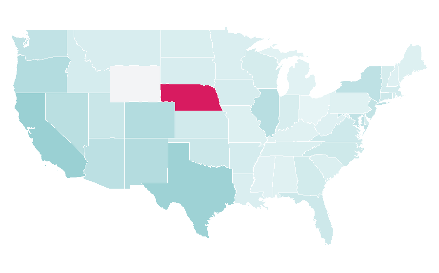 Affinity by region — Cumbia, United States