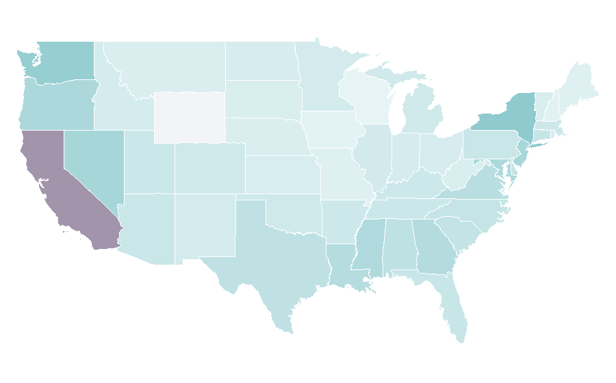 Affinity by region — Cup Noodles, United States