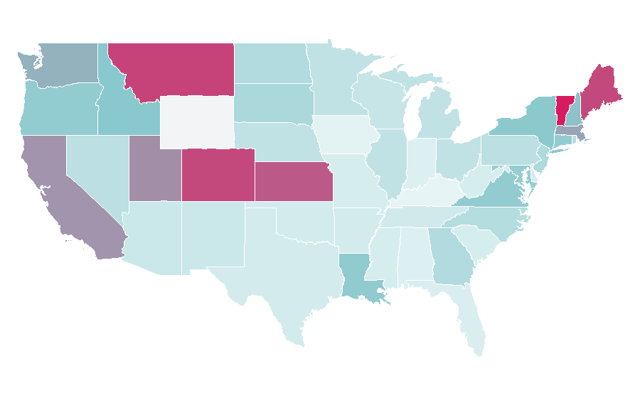 Affinity by region — Curator, United States