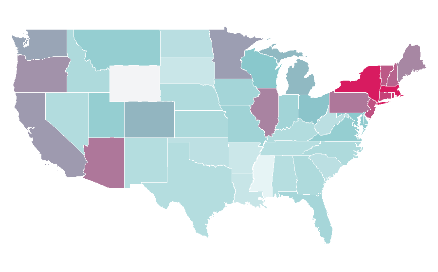 Affinity by region — Curb Your Enthusiasm, United States