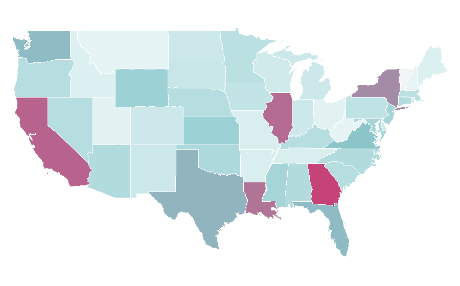 Afinidad por región — Currency, Estados Unidos