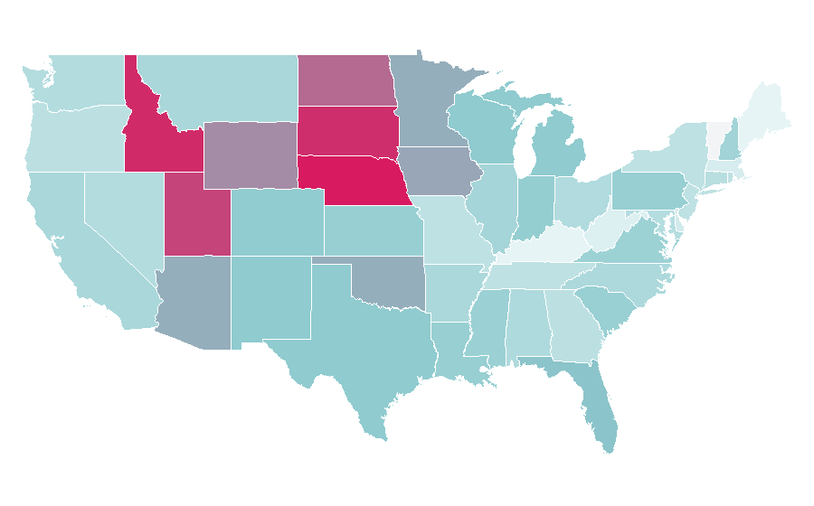 Affinity by region — Cutco, United States