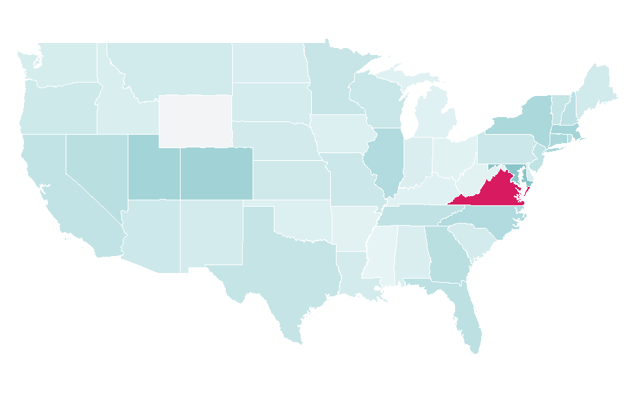 Affinity by region — Cvent, United States