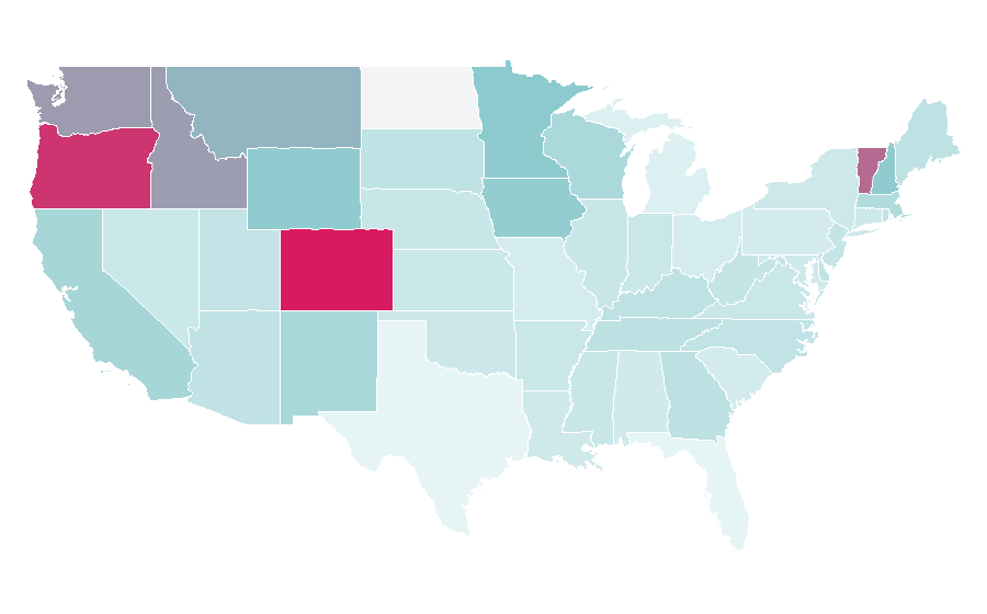 Affinity by region — Cycling Weekly, United States