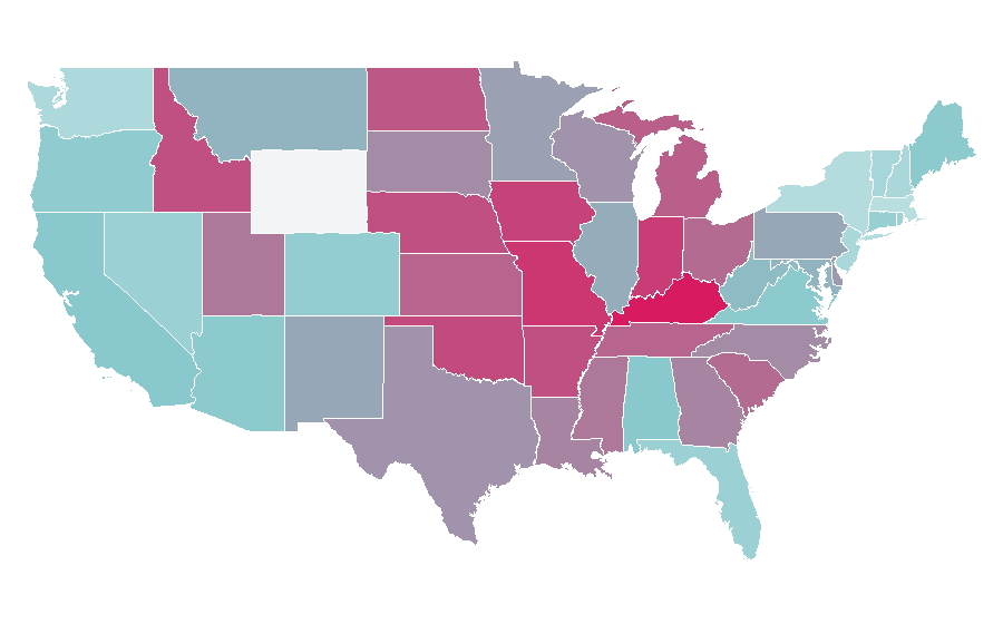 Affinity by region — Daddy Day Care, United States