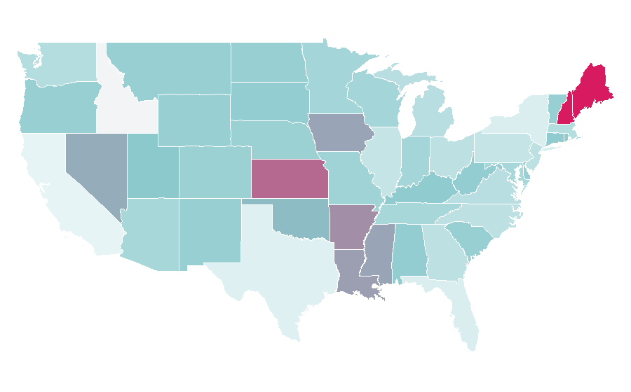 Affinity by region — Daily Health Tips, United States