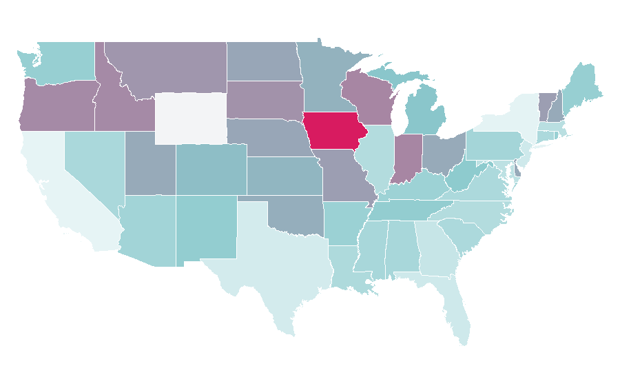 Affinity by region — Daily Jokes, United States
