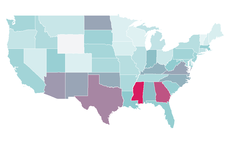 Affinity by region — Daily News and Analysis, United States