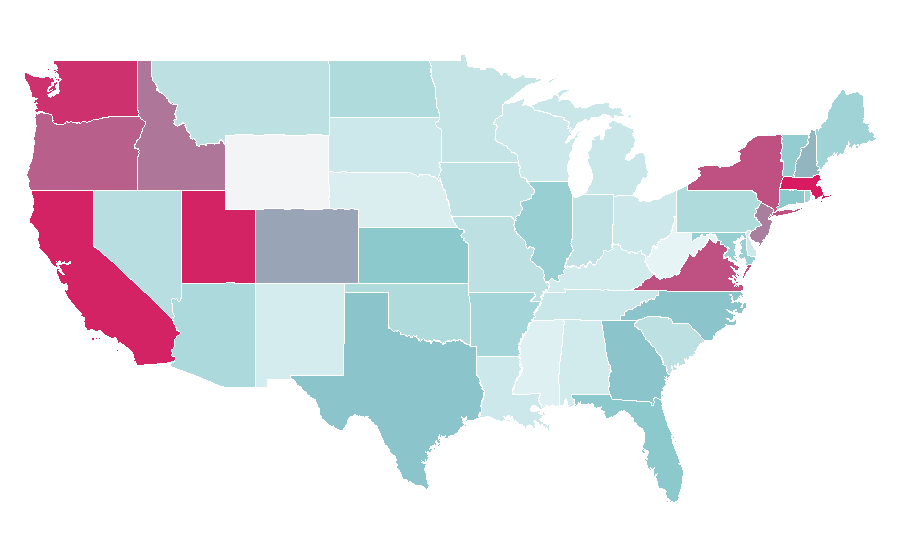 Affinity by region — DALL-E, United States