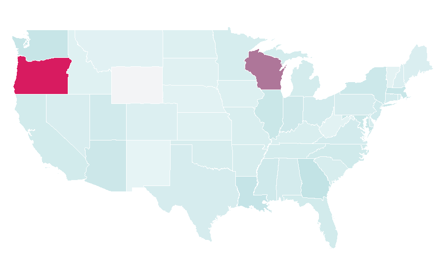 Affinity by region — Damian Lillard, United States