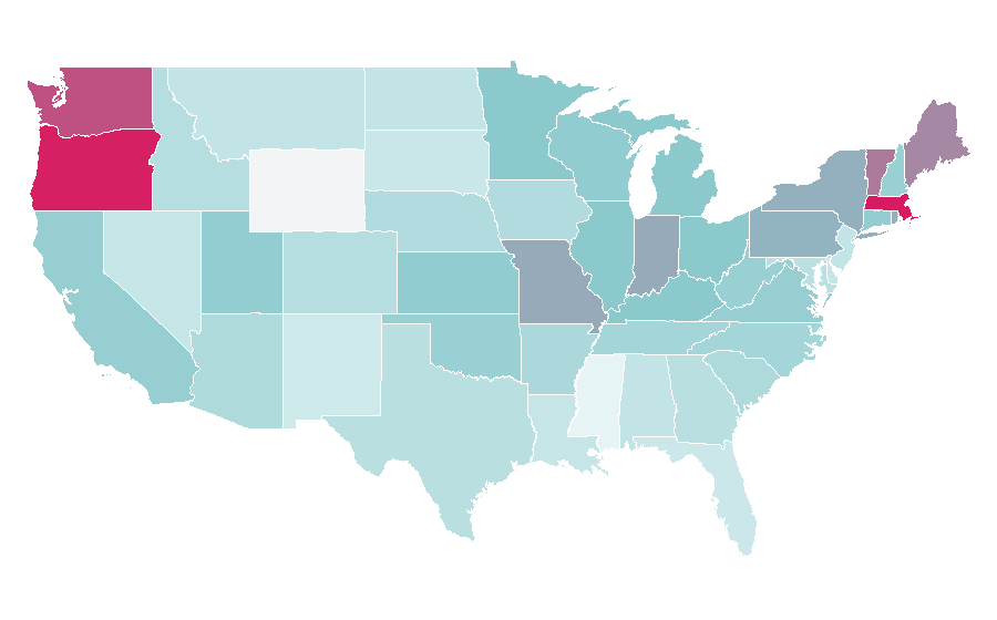Affinity by region — Dan and Phil, United States