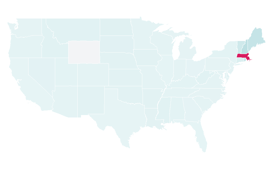 Affinity by region — Dana–Farber Cancer Institute, United States