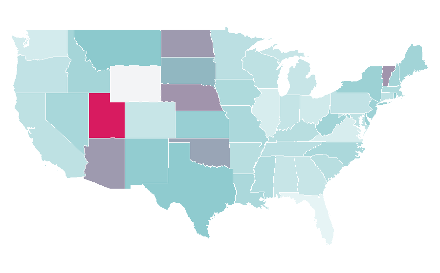 Affinity by region — Dance Teacher, United States