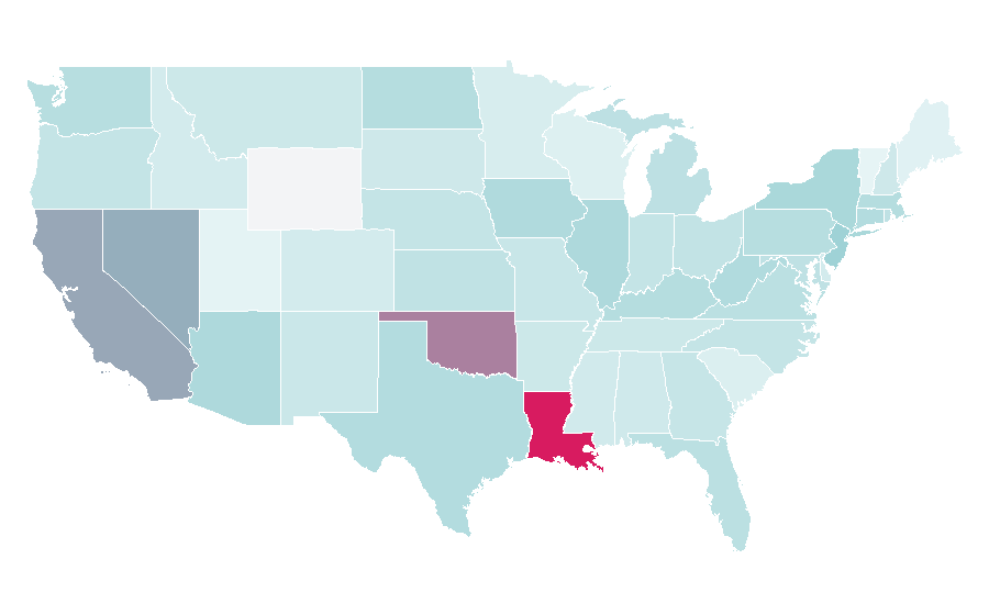 Affinity by region — Daniel Cormier, United States