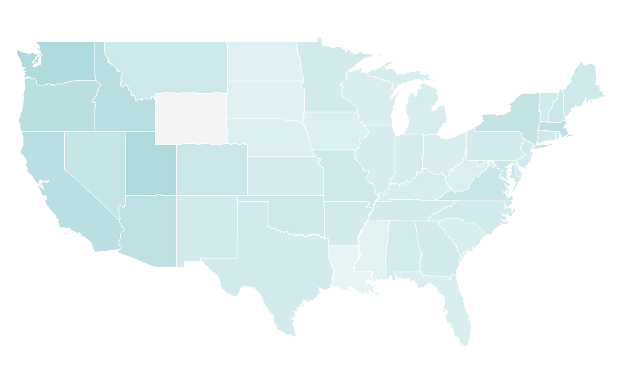 Affinity by region — Daniel Dae Kim, United States