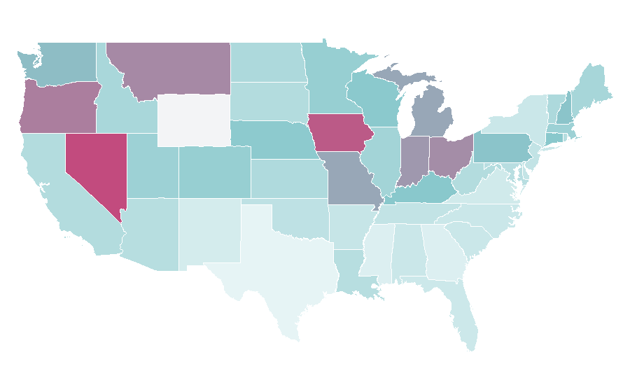 Affinity by region — Daniel Tosh, United States