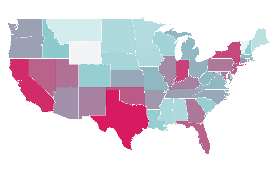 Affinity by region — Daredevil (film), United States
