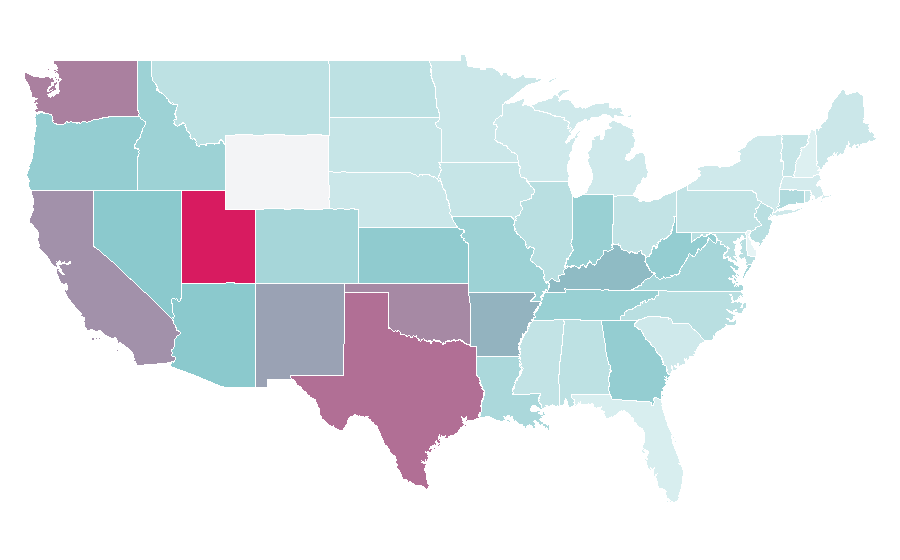 Affinity by region — Dark fantasy, United States