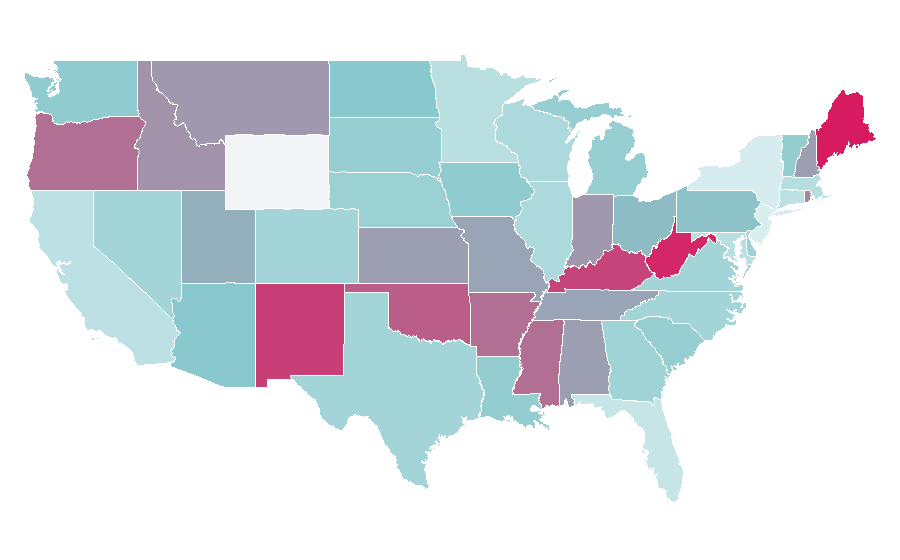 Affinity by region — Dark Shadows (film), United States