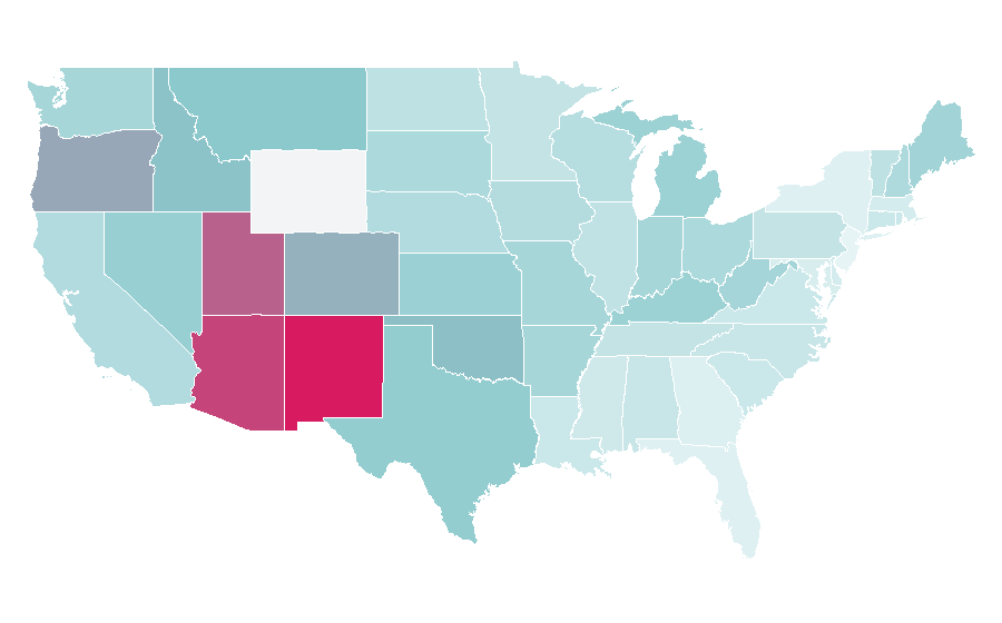 Affinity by region — Dark Skies (film), United States