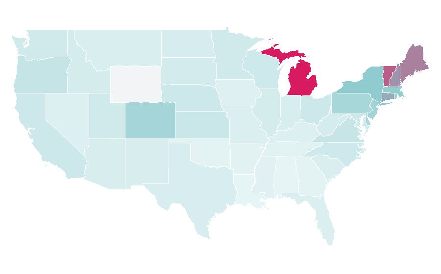 Affinity by region — Dark Star Orchestra, United States