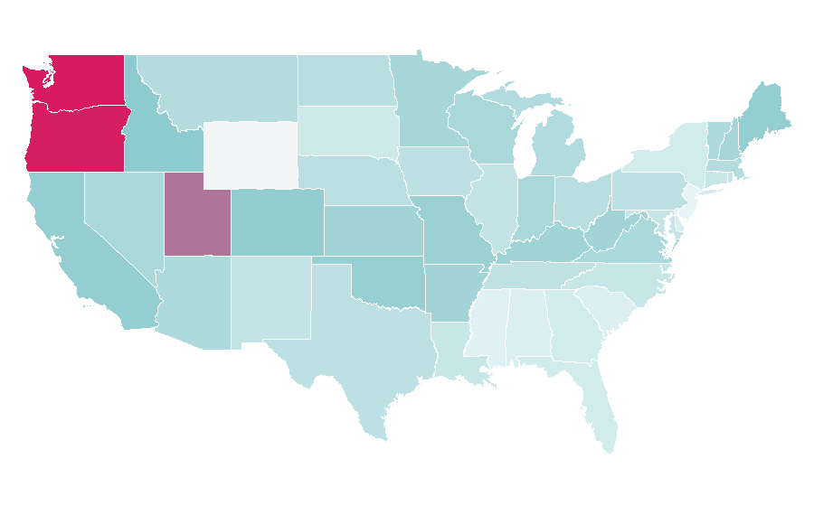 Affinity by region — Darkest Dungeon, United States