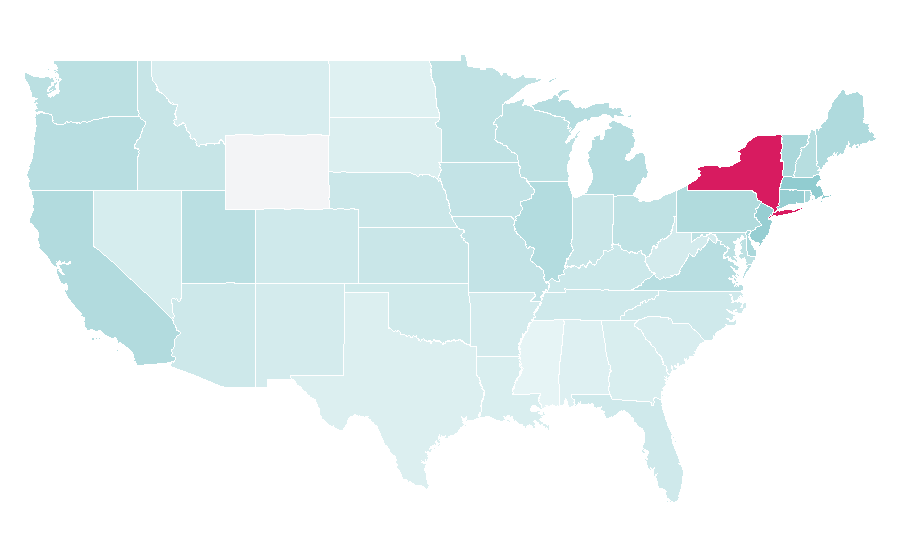 Affinity by region — Darren Criss, United States