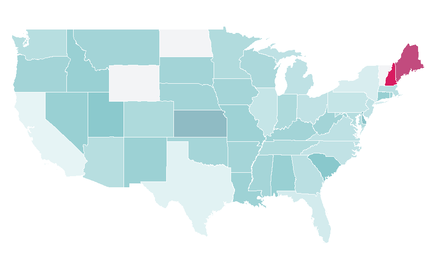 Affinity by region — Das perfekte Dinner, United States