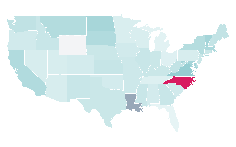 Affinity by region — Data processing, United States