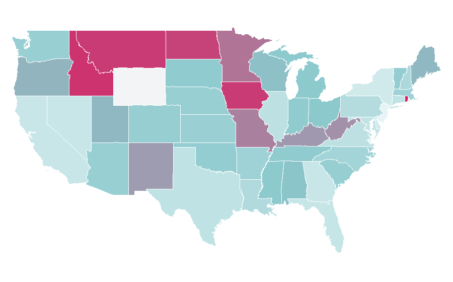 Affinity by region — Dateline, United States