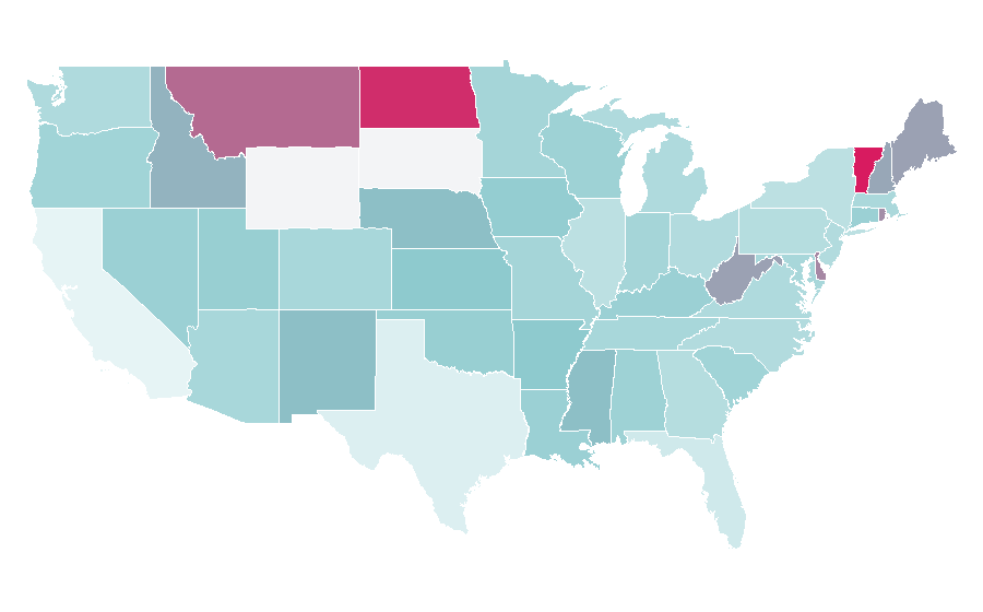 Affinity by region — Dating agency, United States