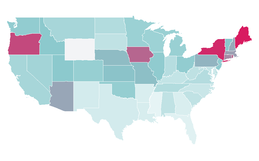 Affinity by region — Dave Attell, United States