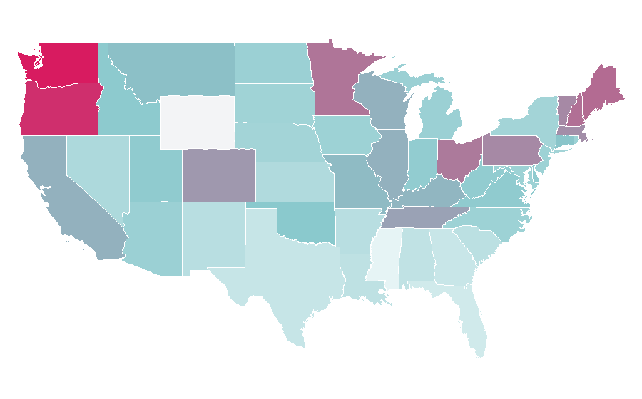Affinity by region — Dave Grohl, United States