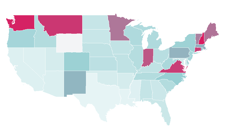 Affinity by region — Dave Matthews, United States