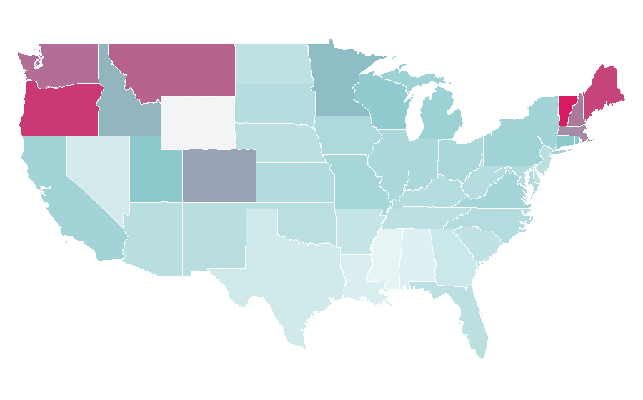 Affinity by region — David Attenborough, United States