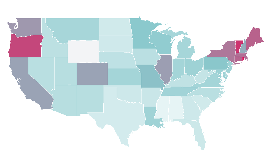 Affinity by region — David Byrne, United States