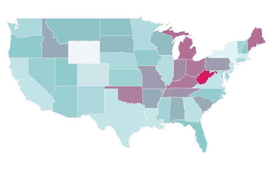 Affinity by region — David Hasselhoff, United States
