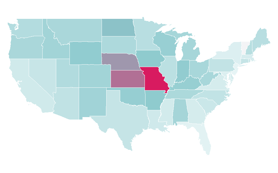 Affinity by region — David Koechner, United States