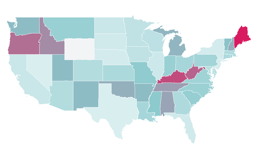 Affinity by region — David Morrissey, United States