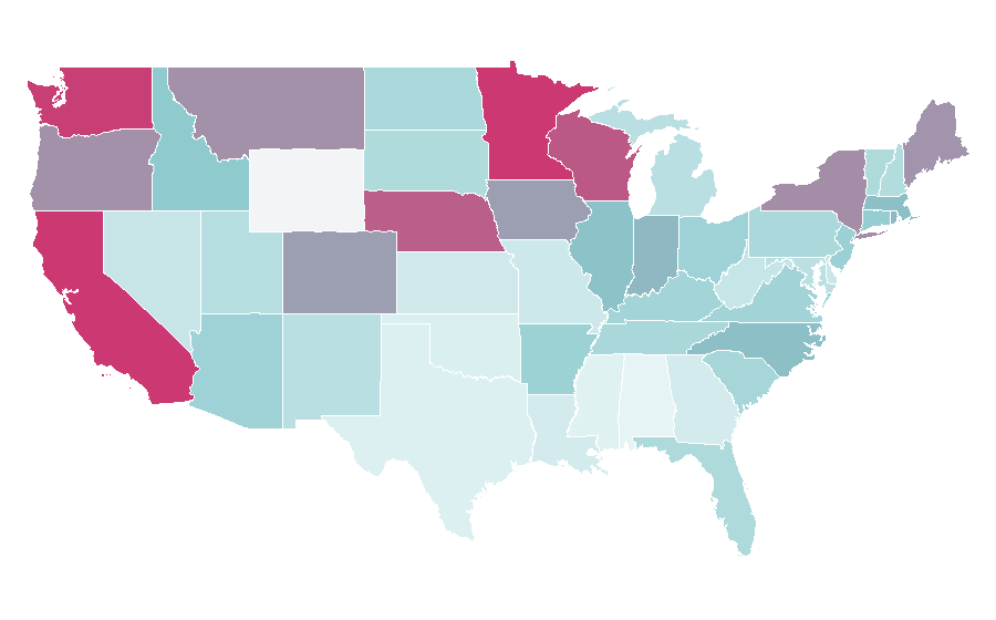 Affinity by region — Davines, United States