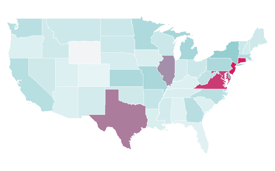 Affinity by region — Dawn (newspaper), United States