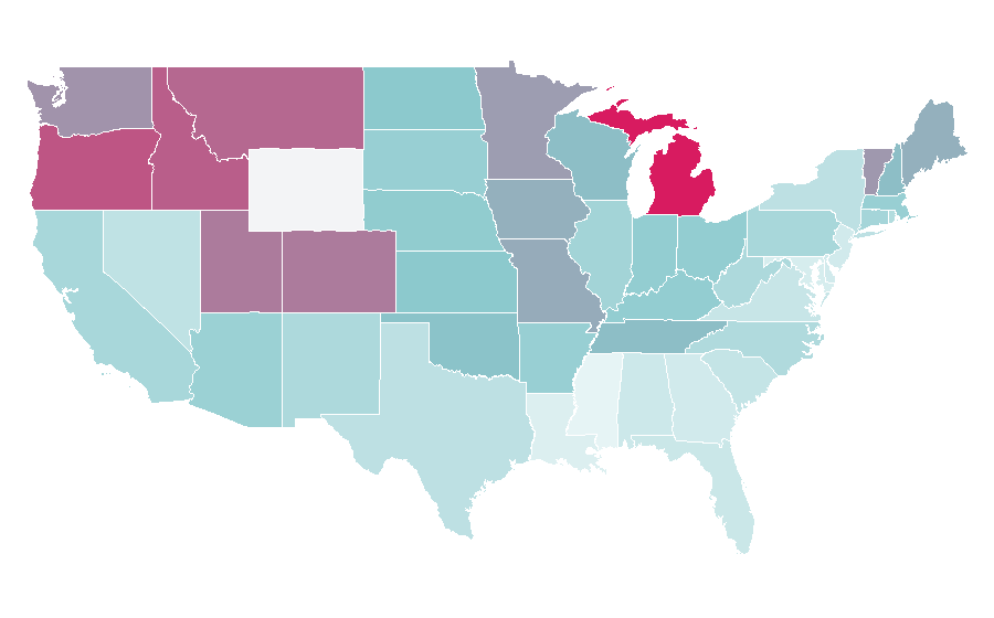 Affinity by region — Dax Shepard, United States
