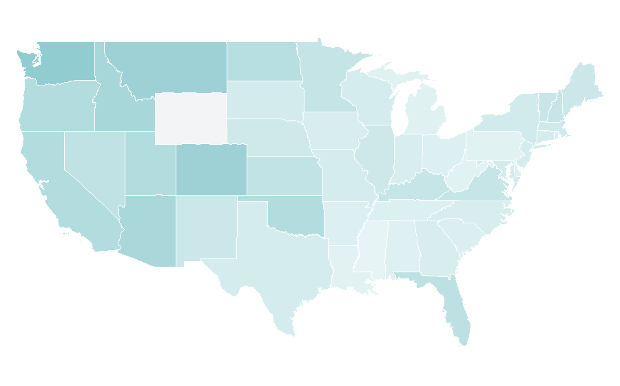Affinity by region — DC10 (nightclub), United States