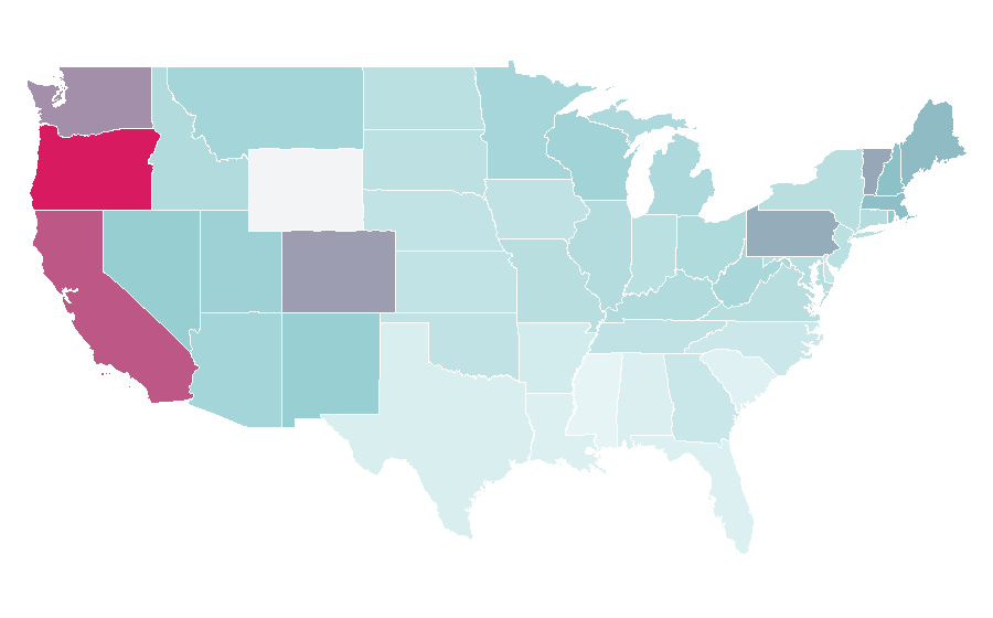 Affinity by region — Dead Kennedys, United States